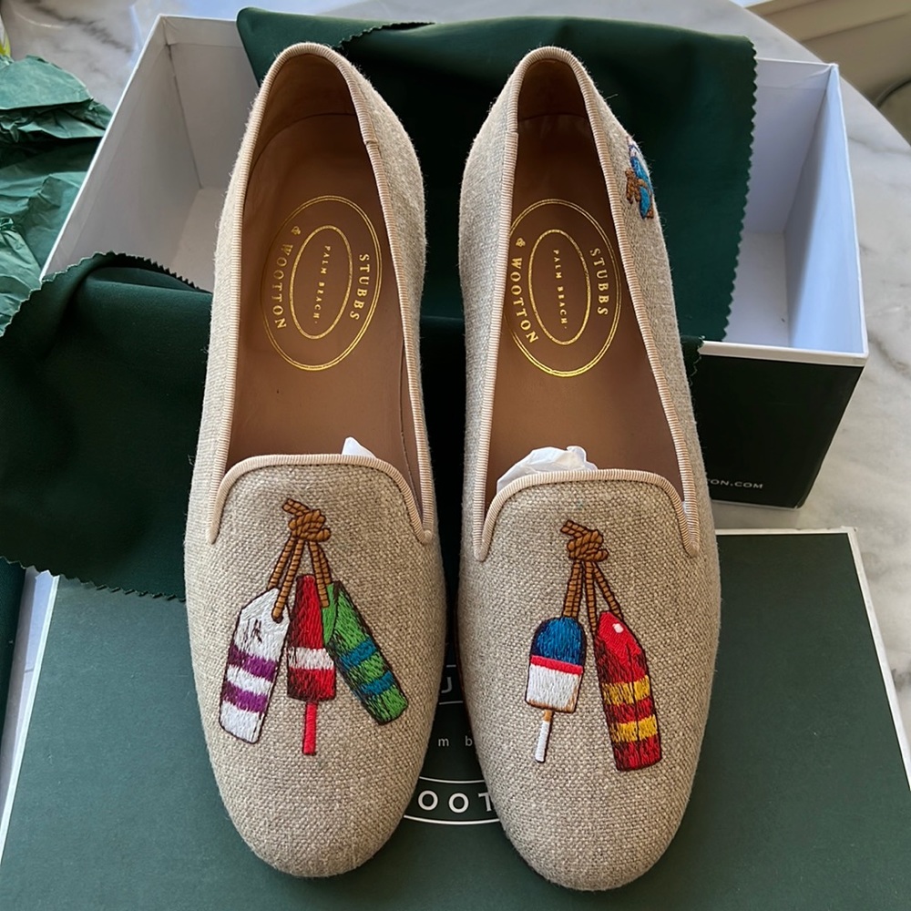 Stubbs and Wootton Buoy Natural Men’s Slipper